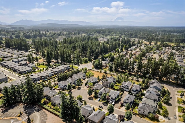 21552 SE 275th Ct, Maple Valley, WA 98038 - aerial view of property and surrounding area featuring nearby suburban area and mountains