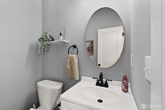 809 NW Gertrude Ave, Winlock, WA 98596 - half bathroom with toilet and vanity