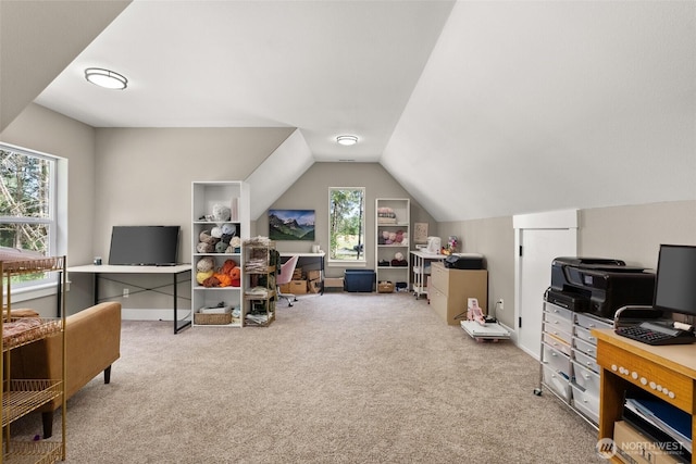 809 NW Gertrude Ave, Winlock, WA 98596 - carpeted office space with vaulted ceiling