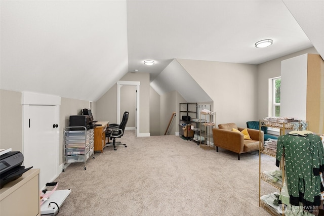 809 NW Gertrude Ave, Winlock, WA 98596 - carpeted office featuring vaulted ceiling