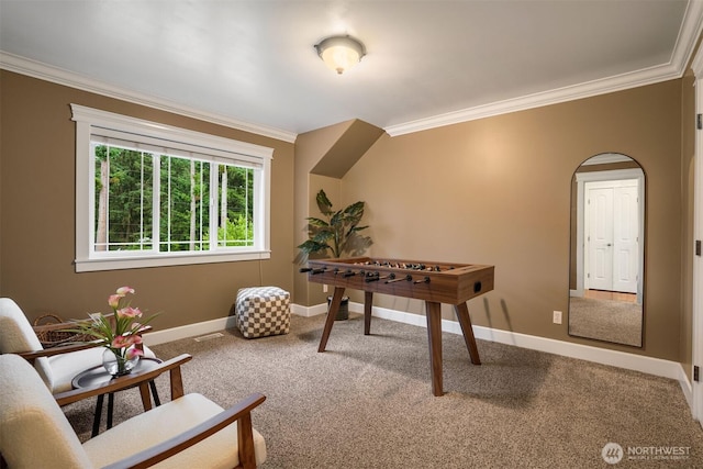 24702 64th Ave E, Graham, WA 98338 - rec room featuring crown molding and carpet floors