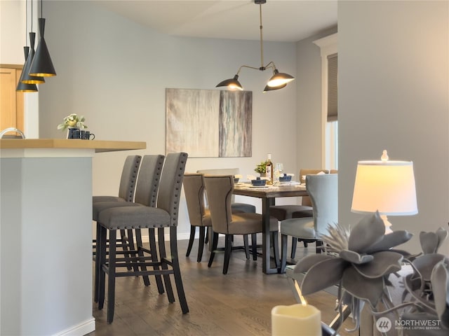 4196 248th Ct SE Unit 62, Sammamish, WA 98029 - dining space with dark wood-style floors