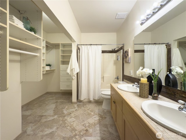 4196 248th Ct SE Unit 62, Sammamish, WA 98029 - full bath featuring double vanity and shower / tub combo with curtain