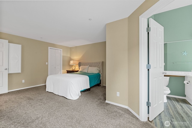 4714 Fairwood Blvd NE Unit 1704, Tacoma, WA 98422 - bedroom featuring carpet, connected bathroom, and a closet
