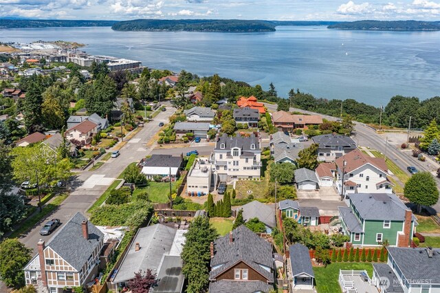 4410 N 45th St, Tacoma, WA 98407 - aerial view of residential area with a nearby body of water