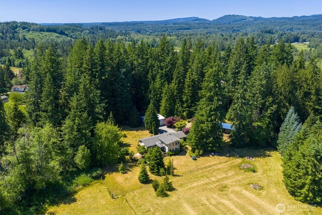 25321 133rd Ave NE, Arlington, WA 98223 - aerial view of a heavily wooded area