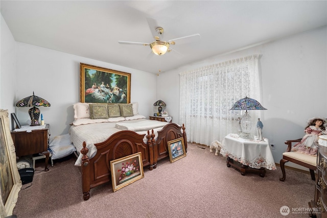 9923 74th Ave E, Puyallup, WA 98373 - bedroom featuring light colored carpet and ceiling fan