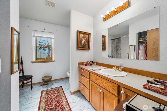 9923 74th Ave E, Puyallup, WA 98373 - full bath featuring vanity and a shower with shower curtain