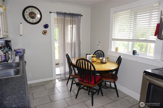 608 S 6th Ave, Kelso, WA 98626 - dining space featuring light tile patterned flooring and baseboards