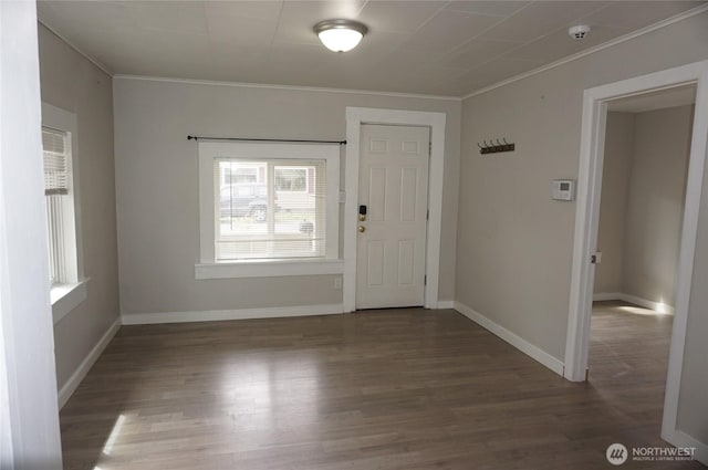 608 S 6th Ave, Kelso, WA 98626 - entrance foyer with healthy amount of natural light, crown molding, and wood finished floors