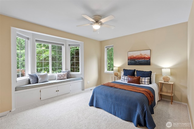 7506 Hawkstone Ave SW, Port Orchard, WA 98367 - bedroom with light colored carpet and ceiling fan
