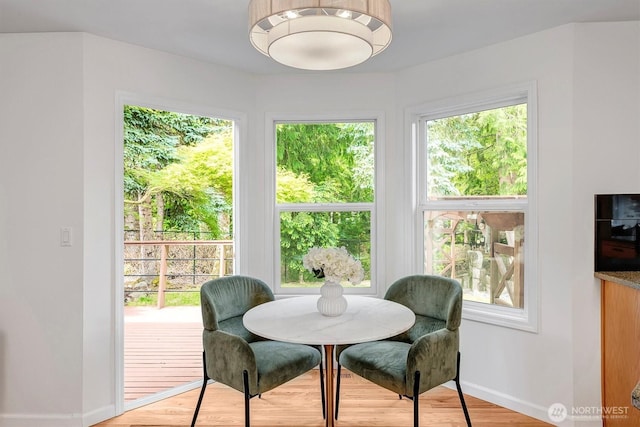 1125 Hemlock Ave SW, North Bend, WA 98045 - dining space featuring wood finished floors and healthy amount of natural light