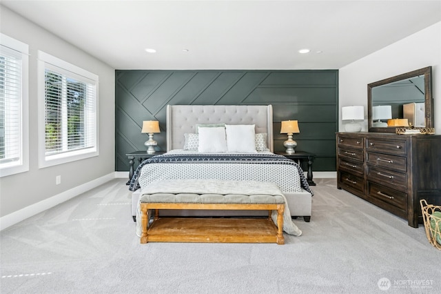 7223 NE 118th Ct, Kirkland, WA 98034 - bedroom with light carpet and recessed lighting