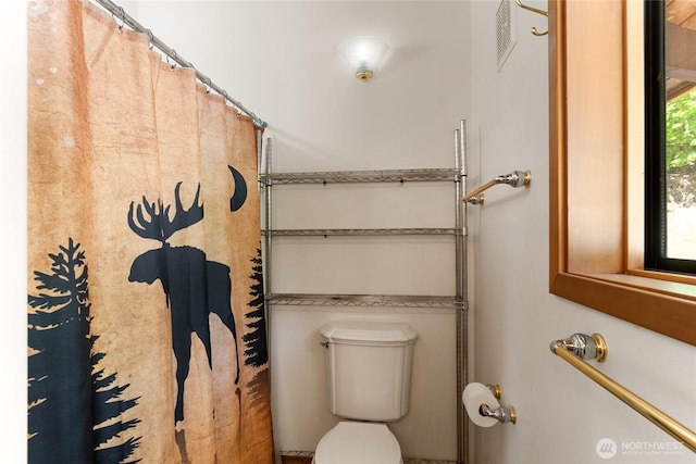 16537 Lakeview Dr, Leavenworth, WA 98826 - bathroom with toilet and curtained shower