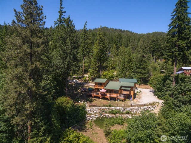 16537 Lakeview Dr, Leavenworth, WA 98826 - view from above of property featuring a forest