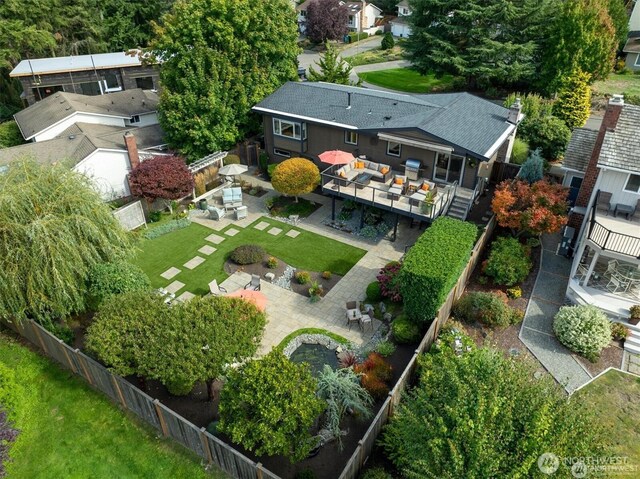 5829 112th Pl NE, Kirkland, WA 98033 - aerial view of property and surrounding area