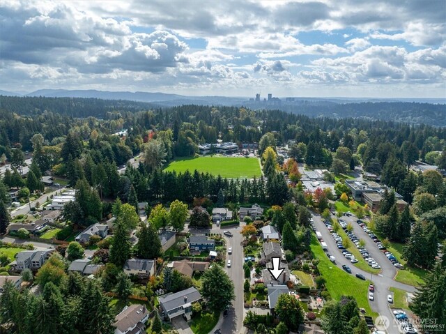 5829 112th Pl NE, Kirkland, WA 98033 - view of property location featuring a heavily wooded area and nearby suburban area