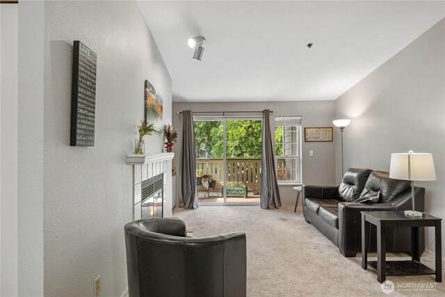 215 100th St SW Unit A305, Everett, WA 98204 - living room featuring carpet flooring