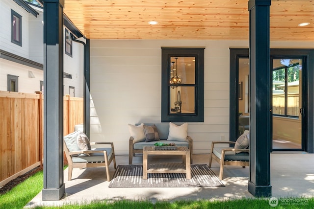13005 NE 88th St, Kirkland, WA 98033 - view of patio with an outdoor living space