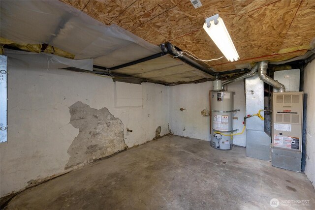 2226 King St, Bellingham, WA 98225 - unfinished basement with water heater and heating unit