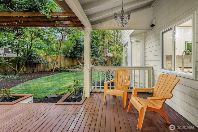 2892 160th Pl NE, Bellevue, WA 98008 - wooden deck featuring a fenced backyard