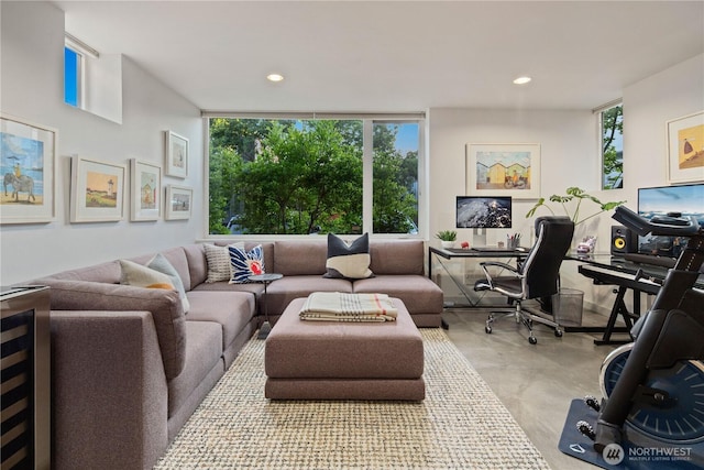 1115 24th Ave S, Seattle, WA 98144 - office area with recessed lighting and concrete floors