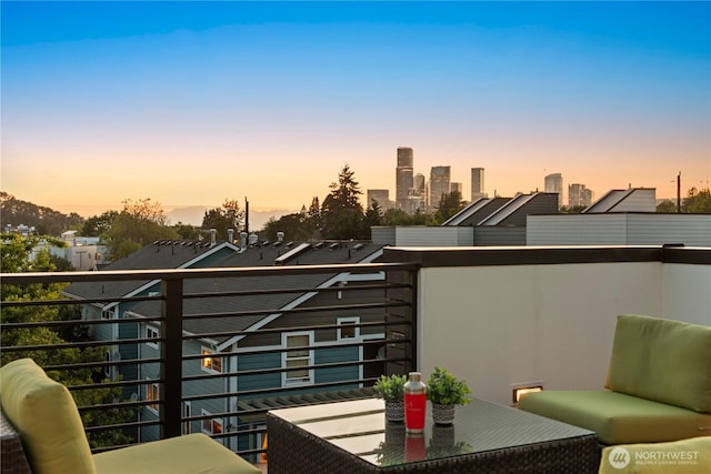 1115 24th Ave S, Seattle, WA 98144 - view of balcony at dusk