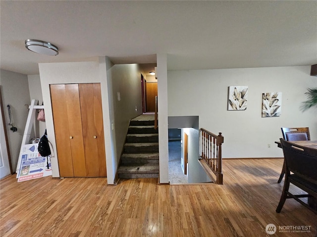 122 Fireweed St, Port Orchard, WA 98366 - stairway with wood finished floors