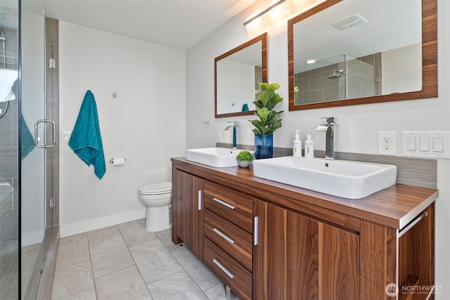 5530 Frances Ave NE, Tacoma, WA 98422 - full bathroom with double vanity and a shower stall