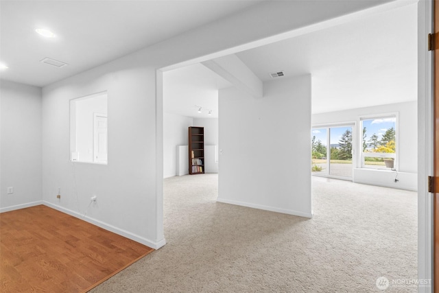 93 Old Schoolhouse Rd, Sequim, WA 98382 - carpeted empty room featuring baseboards and recessed lighting