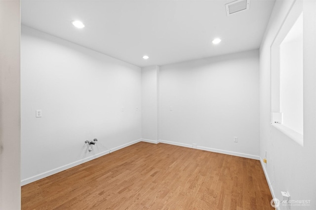 93 Old Schoolhouse Rd, Sequim, WA 98382 - unfurnished room featuring light wood-style floors and recessed lighting