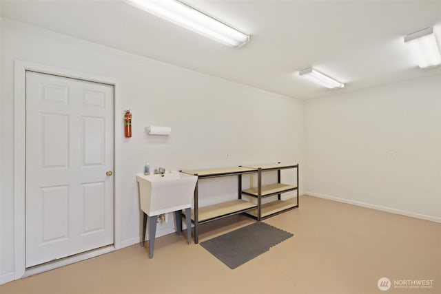 93 Old Schoolhouse Rd, Sequim, WA 98382 - below grade area featuring baseboards