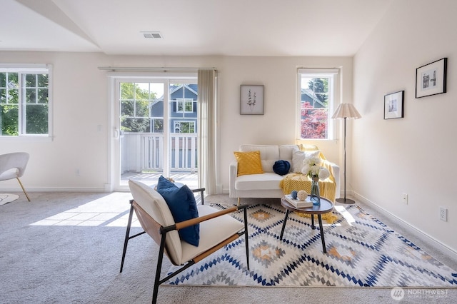 4121 248th Ct SE Unit 45, Sammamish, WA 98029 - living area featuring baseboards and carpet floors