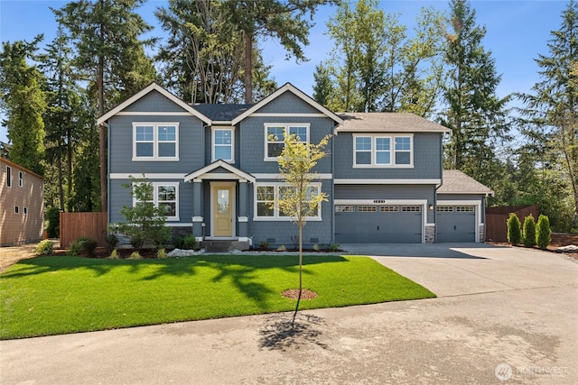 4043 98th Avenue Ct E Unit 24, Edgewood, WA 98371 - craftsman house featuring driveway, a garage, and stone siding