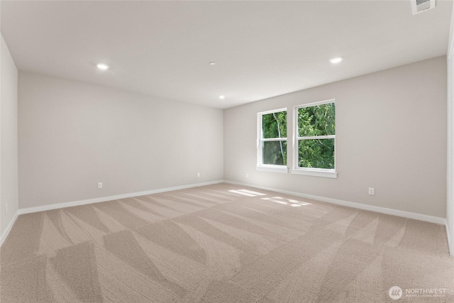 4043 98th Avenue Ct E Unit 24, Edgewood, WA 98371 - carpeted spare room with baseboards and recessed lighting