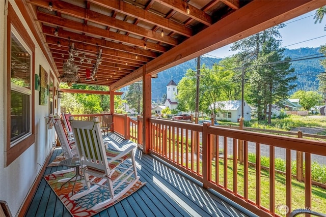 231 Benton, Leavenworth, WA 98826 - deck with a mountain view