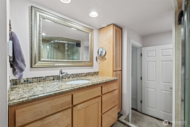 231 Benton, Leavenworth, WA 98826 - full bathroom with vanity and a shower stall