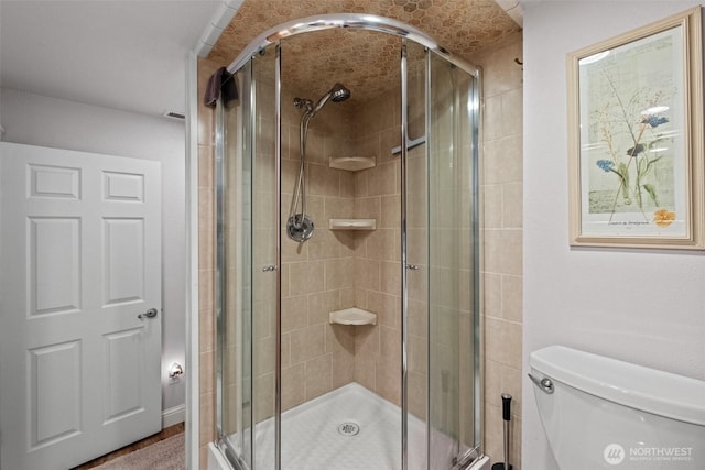 231 Benton, Leavenworth, WA 98826 - bathroom featuring a shower stall