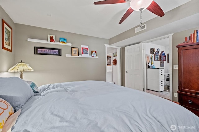 231 Benton, Leavenworth, WA 98826 - bedroom featuring a ceiling fan