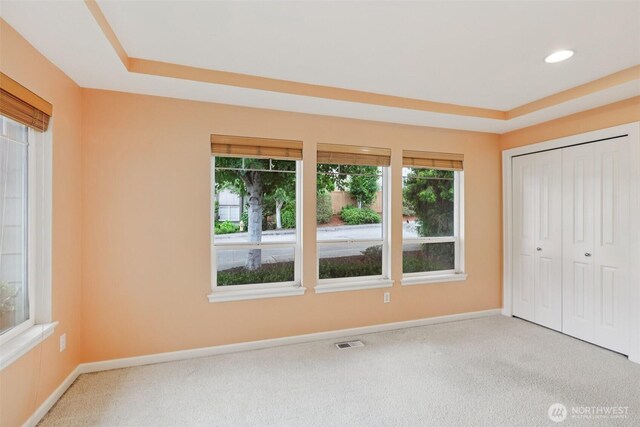 3301 Monterey Ct NE, Renton, WA 98056 - unfurnished bedroom with carpet, a closet, and recessed lighting