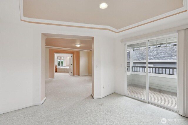 3301 Monterey Ct NE, Renton, WA 98056 - empty room with carpet and ornamental molding