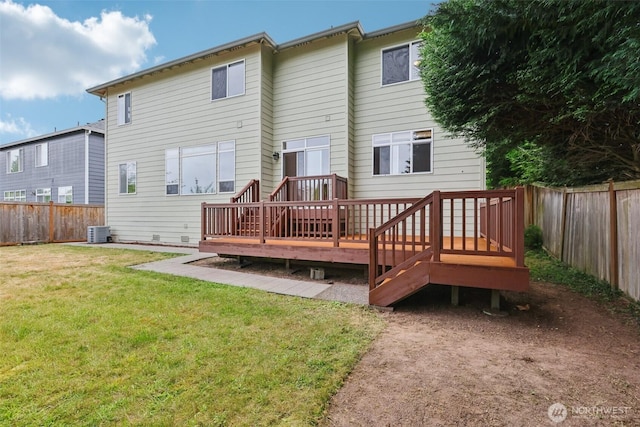 3301 Monterey Ct NE, Renton, WA 98056 - back of house featuring a fenced backyard and a deck
