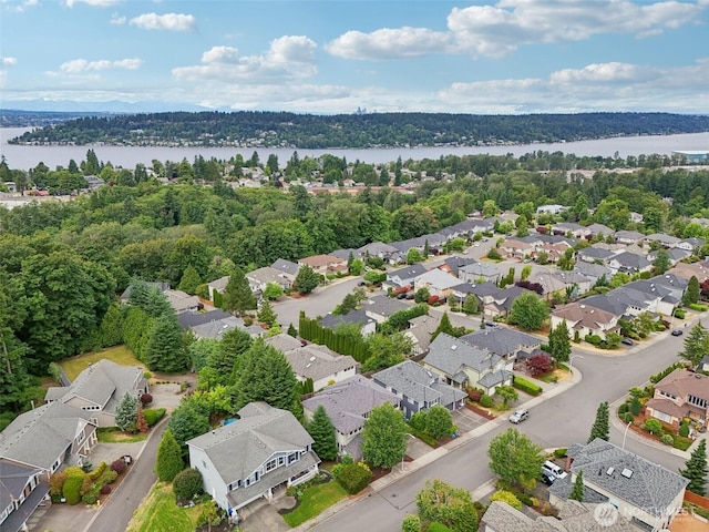 3301 Monterey Ct NE, Renton, WA 98056 - aerial perspective of suburban area with a nearby body of water