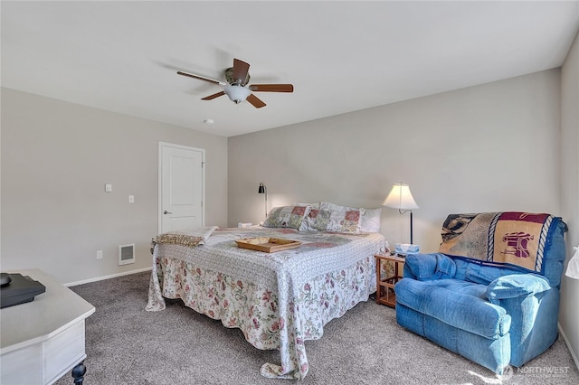 19802 69th Avenue Ct E, Spanaway, WA 98387 - carpeted bedroom featuring a ceiling fan and baseboards
