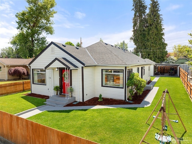 5116 N 40th St, Tacoma, WA 98407 - view of front of house featuring a fenced backyard and roof with shingles