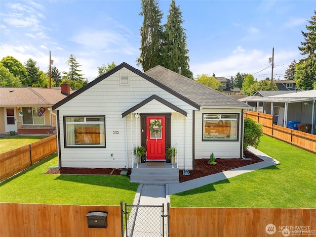 5116 N 40th St, Tacoma, WA 98407 - bungalow-style house featuring a fenced front yard and a gate