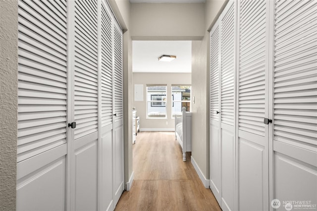 5116 N 40th St, Tacoma, WA 98407 - hall featuring light wood-type flooring and baseboards