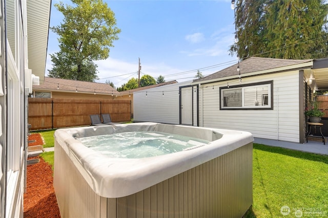 5116 N 40th St, Tacoma, WA 98407 - view of patio / terrace with a hot tub