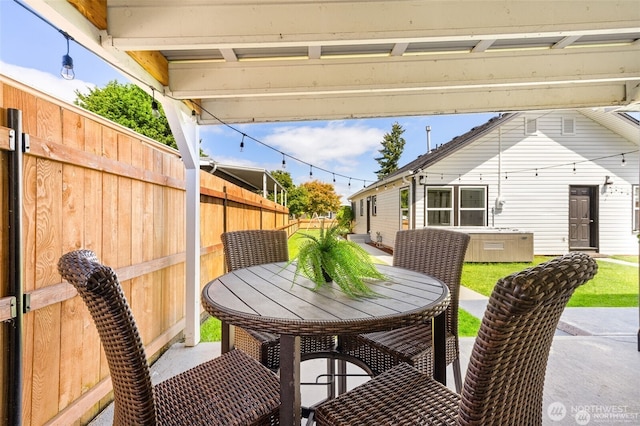 5116 N 40th St, Tacoma, WA 98407 - view of patio / terrace featuring outdoor dining space