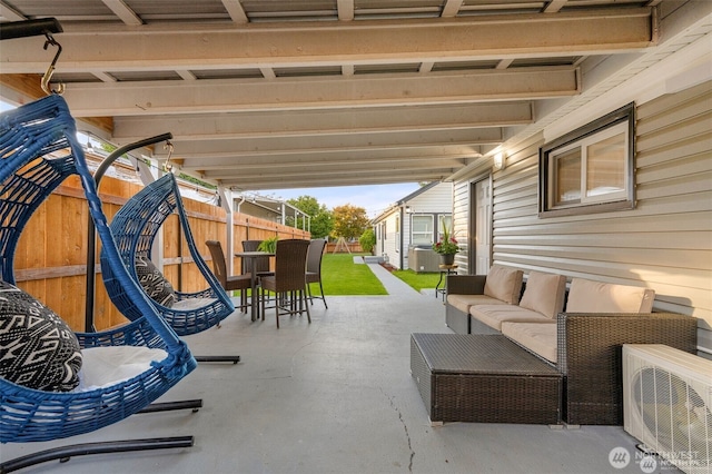 5116 N 40th St, Tacoma, WA 98407 - fenced backyard with a patio, an outdoor hangout area, and outdoor dining space
